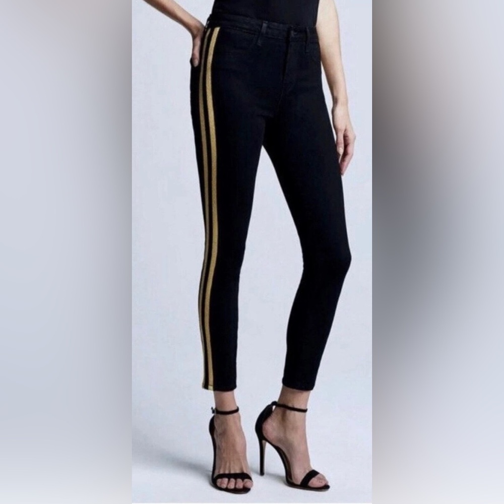 L’AGENCE Margot High Rise Skinny with Gold Stripe. Size 27. New with tags!